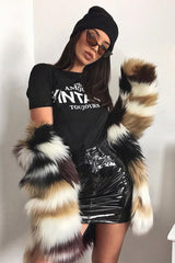 Black Vinyl Mini Skirt - Betzy-Skirts