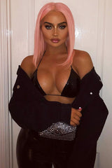 Black Vinyl Triangle Bralet - Torrie-Bralets