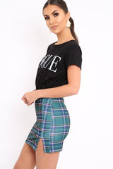 Black Vogue Slogan Top - Birda-Tops