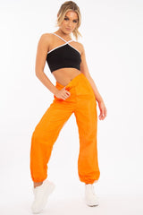 Black White Cross Front Straps Ribbed Crop Top - Vixi-Crop Tops