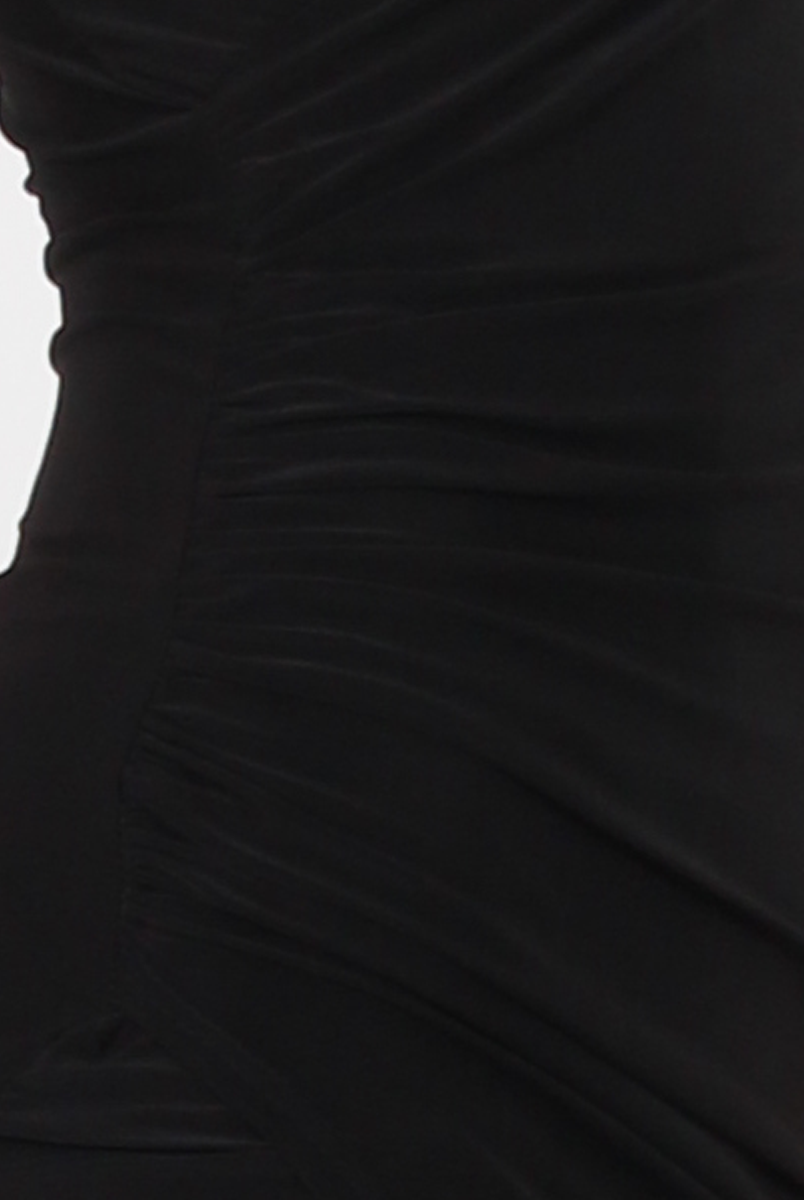 Black Wrap Around Dress - Kesha-Dresses