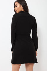 Black Zip Front Blazer - Isla-Jackets