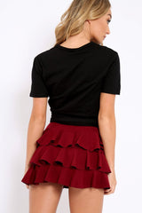 Black distorted Slogan T-shirt - Gabby-Tops