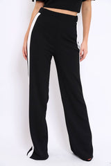 Black with White Side Stripe Co-ord - Michelle-Co-ords