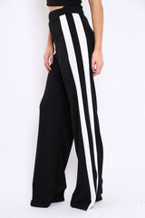 Black with White Side Stripe Co-ord - Michelle-Co-ords