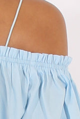 Blue Cami Cold Shoulder Top - Isidora-Tops