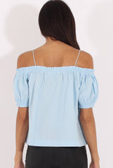 Blue Cami Cold Shoulder Top - Isidora-Tops