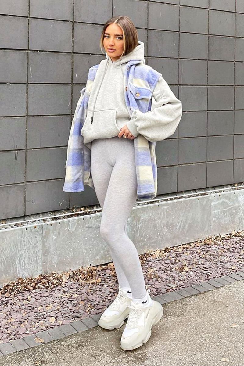 Blue Check Sleeveless Shacket - Brittanie-Shacket