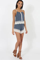 Blue Crochet Co-Ord - Mackenzie-Co-ords