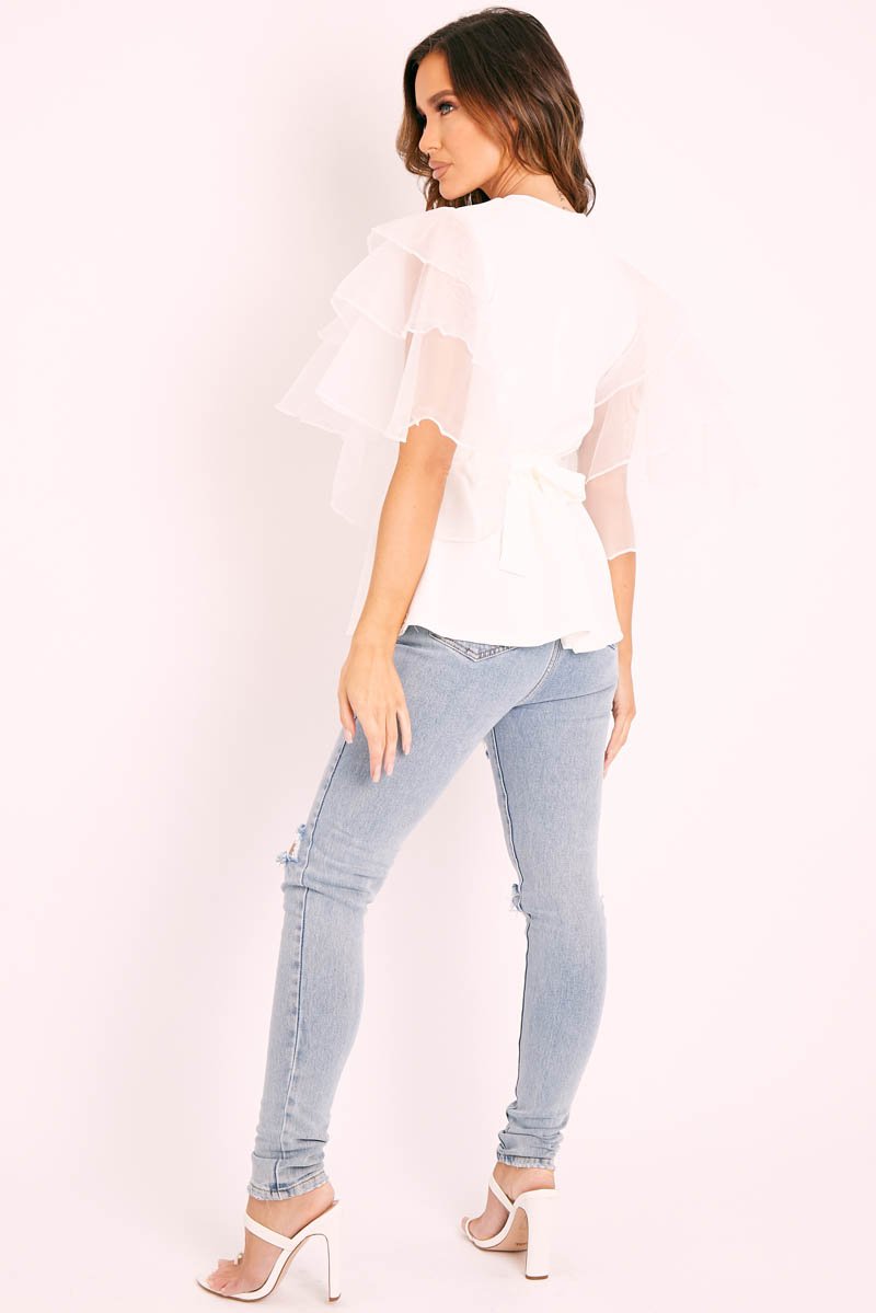 Blue Distressed Skinny Jeans - Izara-Jeans