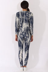 Blue Floral Print Tracksuit - Aries-Tracksuits