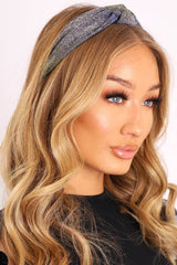 Blue Gold Metallic Thread Hairband - Emmajo-Hair
