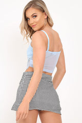 Blue Lace Clasp Front Bralet - Alline-Bralets