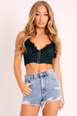 Blue Light Wash Frayed Hem Denim Shorts - Calia-Shorts