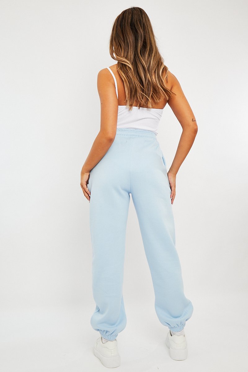 Blue Oversized Joggers - Erica-Joggers