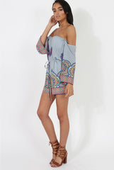 Blue Print Bardot Playsuit - Faith-Playsuits