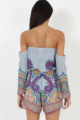 Blue Print Bardot Playsuit - Faith-Playsuits
