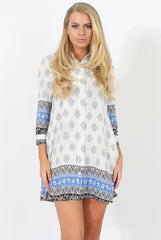 Blue Print Shirt - Tegan-T-shirt