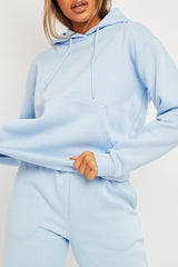 Blue Soft Fleece Hoodie - Maia-Hoodies