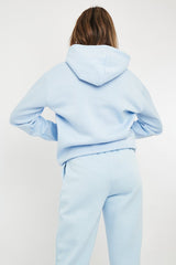 Blue Soft Fleece Hoodie - Maia-Hoodies