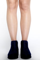 Blue Suede Low Ankle Chelsea Boots - Hope-Boots