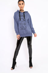 Blue Think For Yourself Jumper - Acie-Jumper