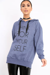 Blue Think For Yourself Jumper - Acie-Jumper