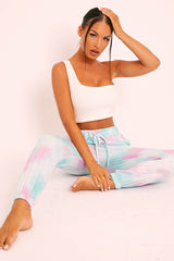 Blue Tie Dye Joggers - Lanya-Joggers