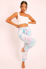 Blue Tie Dye Joggers - Lanya-Joggers