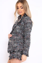Blue Tweed Blazer - Rubi-Jackets
