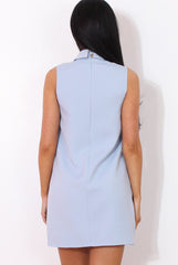 Blue V Front Dress-Grace-Dresses