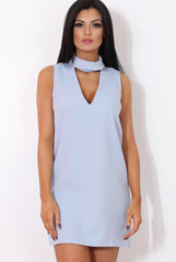 Blue V Front Dress-Grace-Dresses