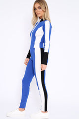 Blue White and Black Striped Tracksuit - Cayla-Co-ords