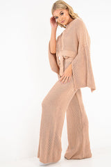 Blush Chunky Knit Loungewear Set - Harper-Loungewear