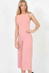 Blush Culotte Jumpsuit - Sienna-Jumpsuits