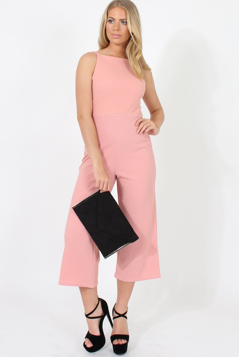 Blush Culotte Jumpsuit - Sienna-Jumpsuits