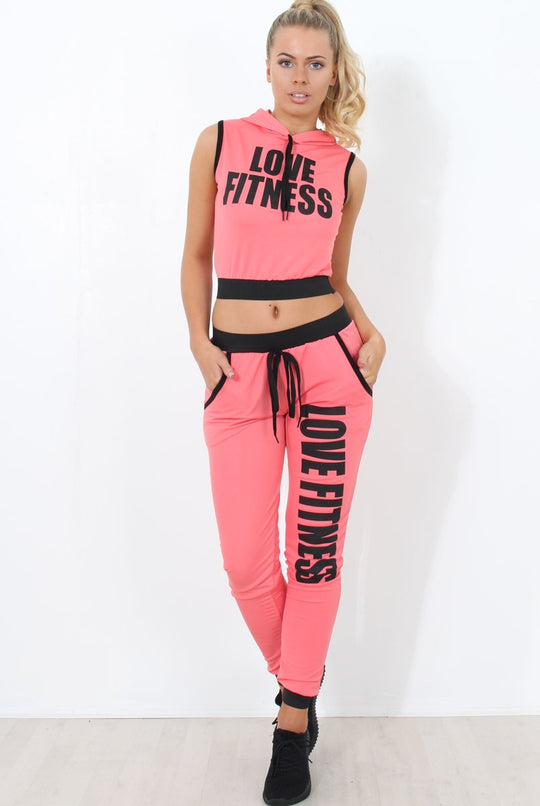 Borro Coral Two Piece Activewear Set