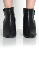 Briley Black Cut Out Ankle Boots-Boots