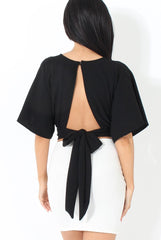 Brody White Asymmetric Ribbed Skirt-Skirts