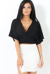 Brody White Asymmetric Ribbed Skirt-Skirts