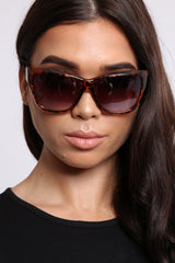Brown Embellished Arm Cat Eye Sunglasses - Kitti-Sunglasses