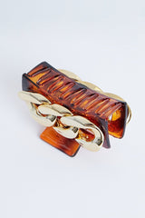 Brown Gold Chain Link Hair Clip - Tailynn-Clips