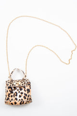 Brown Leopard Faux Leather Mini Handbag - Ramie-Bags