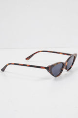 Brown Leopard Tinted Lens Mini Cat Eye Sunglasses - Ezrie-Sunglasses