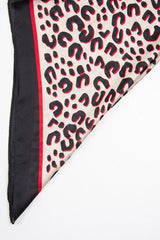 Brown Red Leopard Print Chiffon Scarf - Aaleigha-Hair