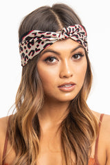 Brown Red Leopard Print Chiffon Scarf - Aaleigha-Hair