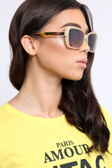 Brown Thick Frame Sunglasses - Sali-Sunglasses