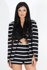 Brylie Black & White Cape Two Piece-Co-ords