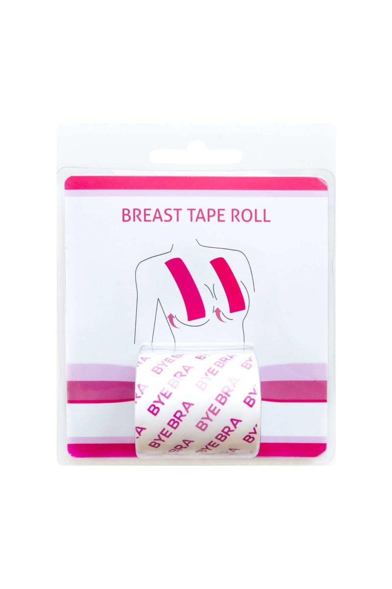 Bye Bra Breast Tape Roll + Silk Nipple Covers Cup A-F-Beauty