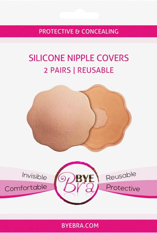 Bye Bra Nude Silicone Nipple Covers 2 Pairs